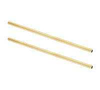 sourcing map 2Pcs H62 Brass Round Tube, 10.5mm OD 0.5mm Wall Thickness 300mm Length Seamless Precision Straight Pipe Tubing for DIY Projects Crafts Gardening Industry Precision Applications