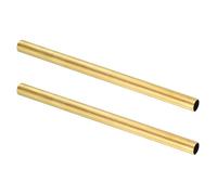 sourcing map 2Pcs H62 Brass Round Tube, 13mm OD 0.5mm Wall Thickness 200mm Length Seamless Precision Straight Pipe Tubing for DIY Projects Crafts Gardening Industry Precision Applications
