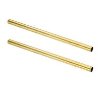 sourcing map 2Pcs H62 Brass Round Tube, 15mm OD 0.5mm Wall Thickness 300mm Length Seamless Precision Straight Pipe Tubing for DIY Projects Crafts Gardening Industry Precision Applications