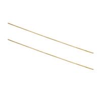 sourcing map 2Pcs H62 Brass Round Tube, 2.5mm OD 0.5mm Wall Thickness 300mm Length Seamless Precision Straight Pipe Tubing for DIY Projects Crafts Gardening Industry Precision Applications