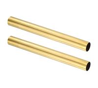sourcing map 2Pcs H62 Brass Round Tube, 21mm OD 0.5mm Wall Thickness 200mm Length Seamless Precision Straight Pipe Tubing for DIY Projects Crafts Gardening Industry Precision Applications