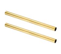 sourcing map 2Pcs H62 Brass Round Tube, 21mm OD 0.5mm Wall Thickness 300mm Length Seamless Precision Straight Pipe Tubing for DIY Projects Crafts Gardening Industry Precision Applications