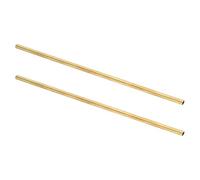 sourcing map 2Pcs H62 Brass Round Tube, 5.5mm OD 0.5mm Wall Thickness 200mm Length Seamless Precision Straight Pipe Tubing for DIY Projects Crafts Gardening Industry Precision Applications