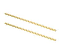 sourcing map 2Pcs H62 Brass Round Tube, 6.5mm OD 0.5mm Wall Thickness 200mm Length Seamless Precision Straight Pipe Tubing for DIY Projects Crafts Gardening Industry Precision Applications
