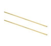 sourcing map 2Pcs H62 Brass Round Tube, 6.5mm OD 0.5mm Wall Thickness 300mm Length Seamless Precision Straight Pipe Tubing for DIY Projects Crafts Gardening Industry Precision Applications