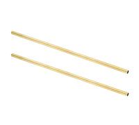 sourcing map 2Pcs H62 Brass Round Tube, 7mm OD 0.5mm Wall Thickness 300mm Length Seamless Precision Straight Pipe Tubing for DIY Projects Crafts Gardening Industry Precision Applications