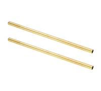 sourcing map 2Pcs H62 Brass Round Tube, 8.5mm OD 0.5mm Wall Thickness 200mm Length Seamless Precision Straight Pipe Tubing for DIY Projects Crafts Gardening Industry Precision Applications