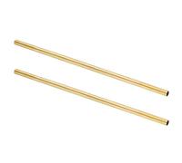 sourcing map 2Pcs H62 Brass Round Tube, 9mm OD 0.5mm Wall Thickness 300mm Length Seamless Precision Straight Pipe Tubing for DIY Projects Crafts Gardening Industry Precision Applications