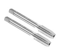 sourcing map 2pcs Hand Bottom Tap 3/8"-16 UNC 2B Left Hand Thread Bottoming Style Threading Taps High Speed Steel HSS6542 Straight Flutes Screw Tapping Tool
