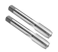 sourcing map 2pcs Hand Bottom Tap 5/8-11 UNC 2B Thread Bottoming Style Threading Taps High Speed Steel HSS6542 Straight Flutes Screw Tapping Tool