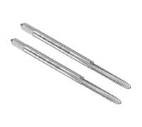 sourcing map 2pcs Hand Plug Tap #4-40 UNC 2B Thread Plug Style Taps Straight Flute Screw Tapping Threading Tool High Speed Steel HSS6542