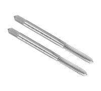 sourcing map 2pcs Hand Plug Tap #8-32 UNC 2B Left Hand Thread Plug Style Taps Straight Flute Screw Tapping Threading Tool High Speed Steel HSS6542