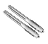 sourcing map 2pcs Hand Taper Tap 5/16-18 UNC 2B Thread Taper Style Taps Straight Flute Screw Tapping Threading Tool High Speed Steel HSS6542