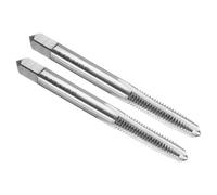 sourcing map 2pcs Hand Taper Tap M6 x 1 H2 Metric Thread Taper Style Taps Straight Flute Screw Tapping Threading Tool High Speed Steel HSS6542