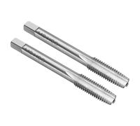 sourcing map 2pcs Hand Taper Tap M8 x 1.25 H2 Metric Thread Taper Style Taps Straight Flute Screw Tapping Threading Tool High Speed Steel HSS6542