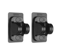 sourcing map 2PCS Handheld Shower Head Holder, Strong Adhesive Shower Wand Holder, Adjustable Shower Wand Holder Wall Mount, Bathroom Waterproof Shower Handle Holder No Drilling (Black)