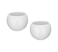 sourcing map 2pcs Handmade Tea Bowls 150ml / 5oz Ice Crack Decoration Chinese Japanese Teacup Ceramic Gong Fu Tea Set for Office Home Gifts, White