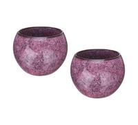 sourcing map 2pcs Handmade Tea Bowls 150ml / 5oz Kiln Change Chinese Japanese Teacup Ceramic Gong Fu Tea Set for Office Home Gifts, Pink