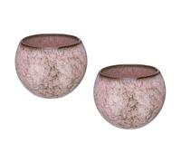 sourcing map 2pcs Handmade Tea Bowls 150ml / 5oz Kiln Change Chinese Japanese Teacup Ceramic Gong Fu Tea Set for Office Home Gifts, Cherry Blossoms