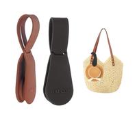 sourcing map 2pcs Hat Clip for Travel on Bags, Magnetic Hat Holder Hands, Free Bag Backpack Fashionable Clip - Protect Hat from Falling for Hanging on Handbags Totes Luggage Purse, Black/Brown