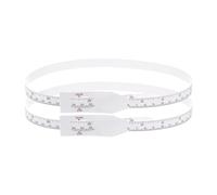 sourcing map 2Pcs Head Circumference Tape 24"(60cm) Plastic Measuring Rule Measure for Child Head Arm Circumference, White