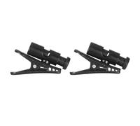 sourcing map 2pcs Headphone Wire Clips 1.42" Length Small Headset Cable Clamp Earphone Earplugs Cable Clothing Clip Earpiece Clamp Microphone Cord Hooks for 2-4mm Dia Round Wire, Black