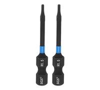 sourcing map 2pcs Hex Head Wrench Drill Bit 1.5mm(H1.5) 1/4" Hex Shank 2"(50mm) Length S2 Steel Magnetic Hexagon Impact Drivers Metric Screwdriver Bit