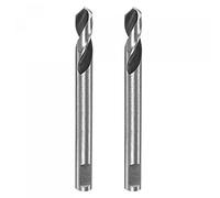 sourcing map 2pcs High-speed Steel Drill Bits 6mmx65mm for Hole Saws Arbor Drill Bit Replacement Thick Metal Cutting