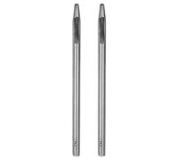 sourcing map 2pcs Hollow Punch for Leather 2mm Round Hole Punch Tool for Belt Puncher Carbon Steel Single Punch for Watch Belt Cut Leather Craft Rubber Paper Fabric Plastic Soft Material