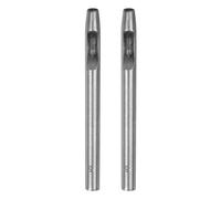 sourcing map 2pcs Hollow Punch for Leather 5mm Round Hole Punch Tool for Belt Puncher Carbon Steel Single Punch for Watch Belt Cut Leather Craft Rubber Paper Fabric Plastic Soft Material