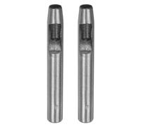 sourcing map 2pcs Hollow Punch for Leather 9mm Round Hole Punch Tool for Belt Puncher Carbon Steel Single Punch for Watch Belt Cut Leather Craft Rubber Paper Fabric Plastic Soft Material