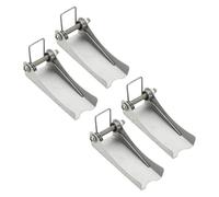 sourcing map 2Pcs Hook Safety Latch Kit, 75mm x 30mm Carbon Steel Towing Receiver Hitch Replacement for Clevis Truck Trailer Crane Towing Lifting Hook (0.5mm Thick, 3 Ton)