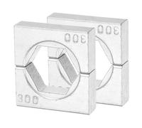 sourcing map 2pcs Hydraulic Crimping Die 2/0 AWG 300mm 12 Ton Hexagon Crimper Replacement Dies for YQK-240/300 Electrical Wire Terminal Crimper Tool Steel Cable