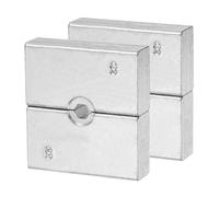 sourcing map 2pcs Hydraulic Crimping Die 9 AWG 8mm 12 Ton Hexagon Crimper Replacement Dies for YQK-240/300 Electrical Wire Terminal Crimper Tool Steel Cable