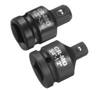 sourcing map 2pcs Impact Socket Adapter Reducer Increaser Set 3/4" to 1/2" 1/2" to 3/4" Square Drive Standard SAE CR-MO Steel Converter for Impact Driver Ratchet Wrench