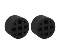 sourcing map 2Pcs in-line Duct Sound Absorbing Tool Sponge, (160mm/ 6") - Elastic Duct Noise Reducing Foam Sound Insulation Silence Ducting Accessories for Round Ventilation Pipes, Black