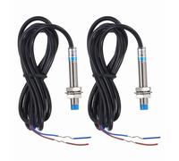 sourcing map 2Pcs Inductive Proximity Sensor,PNP NO M8 DC 6-36V 300mA Proximity Switch Detector Approach Sensor 2mm 2 Wire for Industrial Automation LJ8A3-2