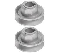 sourcing map 2pcs Industrial Sewing Machine Clutch Motor Pulley 15mm Inner 50mm Outer Dia Aluminum Electric Transfer Wheel Pulley