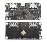 sourcing map 2Pcs IP5328P Bi-Directional Fast Charging Module, 3.7V to 5V-12V 18W 5A Step Up Power Bank Board Quick Charge Type-C for USB-C for 18650 Power Bank Battery Fast Charger