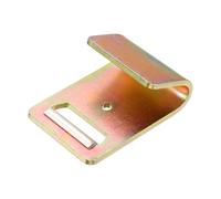 sourcing map 2Pcs J Hook, 4.5mm Dia 11023 lbs Ratchet Strap Tie Down Hook for 2" Tie Down Straps Wedding, Cars Trucks Trailers, Double Row Hooks Binder Accessories, Gold