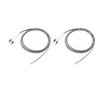 sourcing map 2pcs K Type Thermocouple Temperature Sensor Probe 4x30mm 6.6ft Wire 0 to 600°C(32 to 1112°F) Stainless Steel