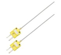 sourcing map 2Pcs K Type Thermocouple Temperature Sensor Probes, Stainless Steel -40 to 2012°F Thermocouple Probe 2x100mm for Food Processing Industry