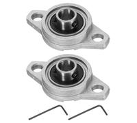 sourcing map 2pcs KFL000 Pillow Block Bearings 10mm Bore Bearing Units Zinc Alloy Flange Mounted Bearing Housing, P6(ABEC3)
