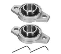 sourcing map 2pcs KFL006 Pillow Block Bearings 30mm Bore Bearing Units Zinc Alloy Flange Mounted Bearing Housing, P6(ABEC3)