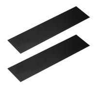 sourcing map 2Pcs Knife Handle Liner 12" x 3" x 0.06" G10 Spacer Sheets Handle Liners Material for Knife Scales Slabs Making Supplies Tool, Black