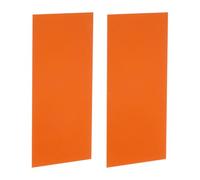 sourcing map 2Pcs Knife Handle Liner, 7.1" x 3.1" x 0.04" G10 Spacer Sheets Knife Handle Spacer Material for Knife Scales Slabs Making Supplies Tool, Orange