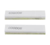sourcing map 2pcs Knife Sharpening Stone Set 10000/40000/60000 Grit Rectangle Knife Sharpening Stone Sharpener Whetstone for Knives Scissors Kitchen Sharpen Tools
