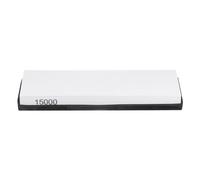 sourcing map 2pcs Knife Sharpening Stone Set 15000 Grit Knife Sharpening Stone with Rubber Base Sharpener Whetstone for Knives Scissors Kitchen Sharpen Tools, White