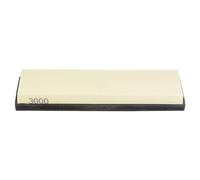 sourcing map 2pcs Knife Sharpening Stone Set 3000 Grit Knife Sharpening Stone with Rubber Base Sharpener Whetstone for Knives Scissors Kitchen Sharpen Tools, Yellow