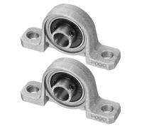 sourcing map 2pcs KP000 Pillow Block Bearings 8mm Bore Bearing Units Zinc Alloy, P6(ABEC3)